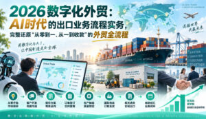2026数字化外贸:AI时代的出口业务流程实务,完整还原”从零到一、从一到收款”的外贸全流程-网赚资源网