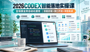 2026Codex智能落地实操课,全场景业务自动化提效,技能封装+接口开发+项目实战-网赚资源网