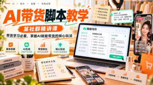 AI带货脚本教学,某社群精讲课,带货学习必看,掌握AI赋能带货的核心玩法-网赚资源网