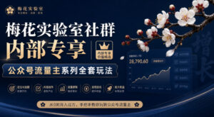 梅花实验室社群内部专享-公众号流量主系列全套玩法-网赚资源网