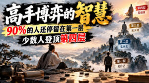 付费文章:高手博弈的智慧,90%的人还停留在第一层,少数人登顶第四层-网赚资源网