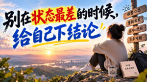某公众号付费文章:别在状态最差的时候,给自己下结论-网赚资源网