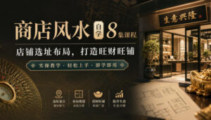 商店风水自学8集课程|店铺选址布局,打造旺财旺铺实操教学-网赚资源网
